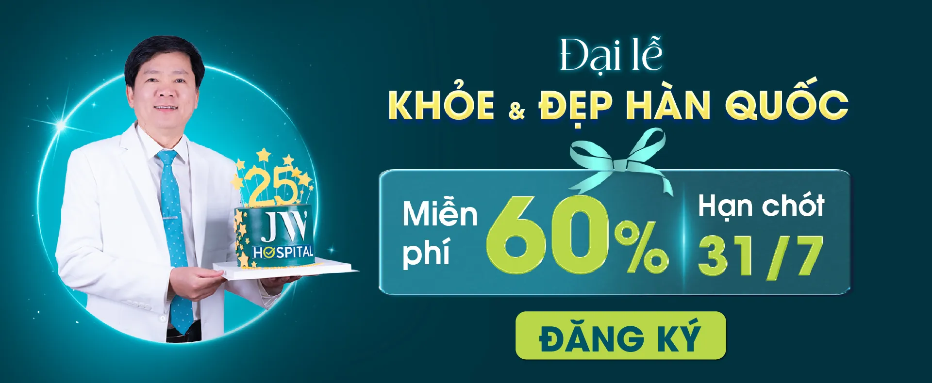 Banner sự kiện sinh nhật Bệnh viện JW